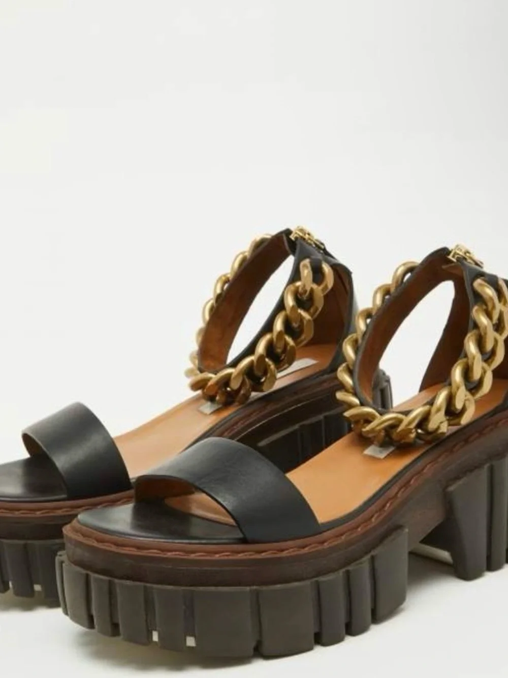 Stella McCartney Chunky Chain Platform Sandals